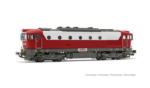 Rivarossi HR2929S HUPAC  4-achsige Diesellokomotive BR D753.7  rot/hellgrau Ep.V-VI  DCS